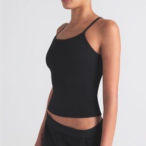 Skims black tank top